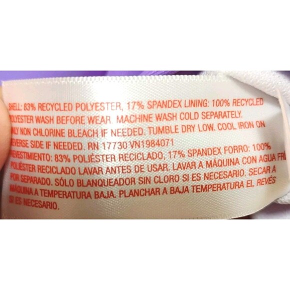 CAT & JACK GIRLS XL (14) PURPLE UNICORN SWIMSUIT TANKINI RAINBOW GRAPHIC FANTASY - Picture 6 of 9